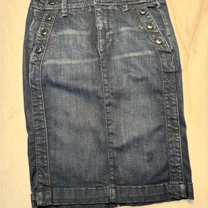 Anthropology Denim pencil skirt